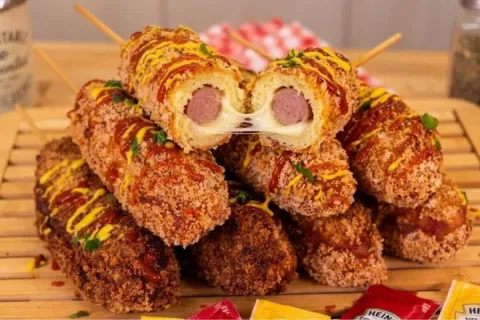 Hot dog coreano feito em casa de um jeito fácil e muito econ
