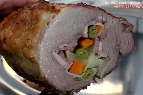 Lagarto recheado e assado para surpreender a todos no seu al