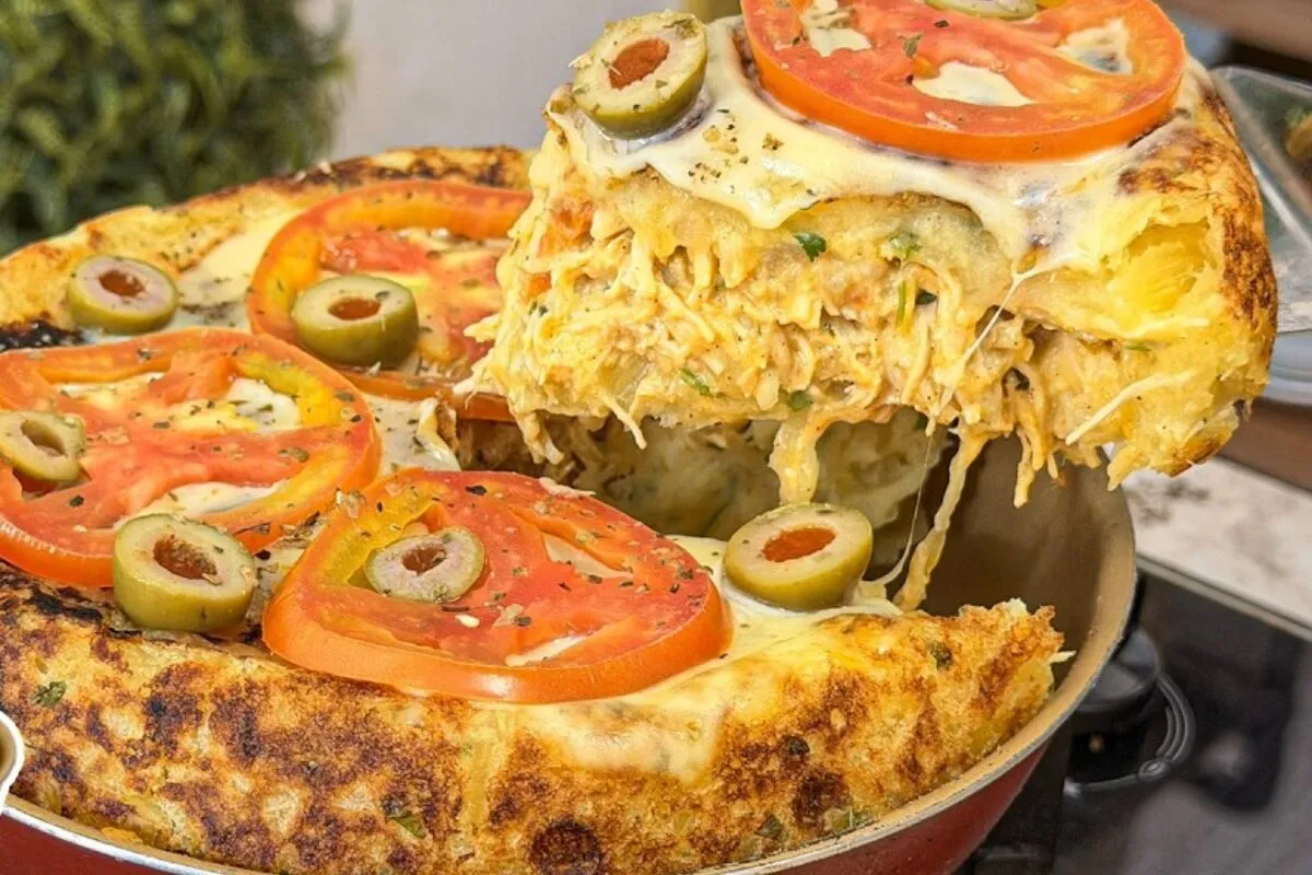 Lanche de frigideira: uma opção leve e rápida, sem farinha d