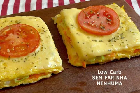 Lanche rápido sem farinha gostoso e nutritivo para comer na 