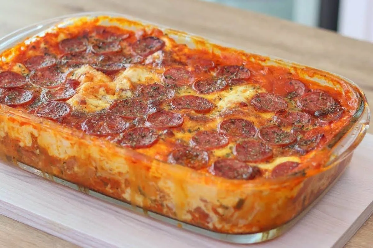Lasanha de calabresa ao molho branco muito cremosa para você
