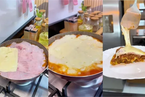 Lasanha de frigideira: duvido que você já tenha visto outra 