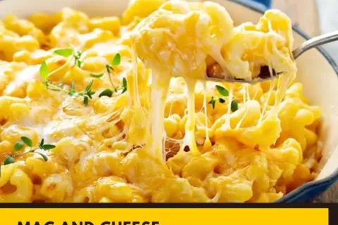 Mac and cheese cremoso e bem temperado, uma receita tradicio