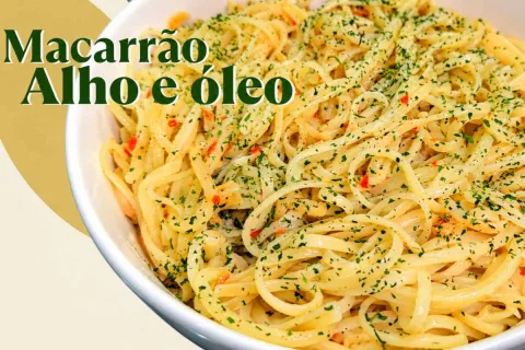 Macarrão alho e óleo simples, rápido e muito cremoso, uma re