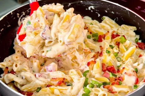 Macarrão ao molho branco em menos de 20 minutos: super fácil