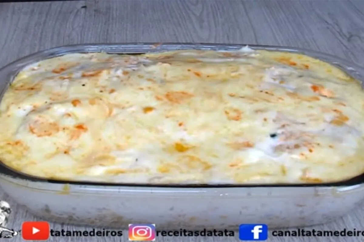 Macarrão de forno: o prato completo de frango cremoso para p