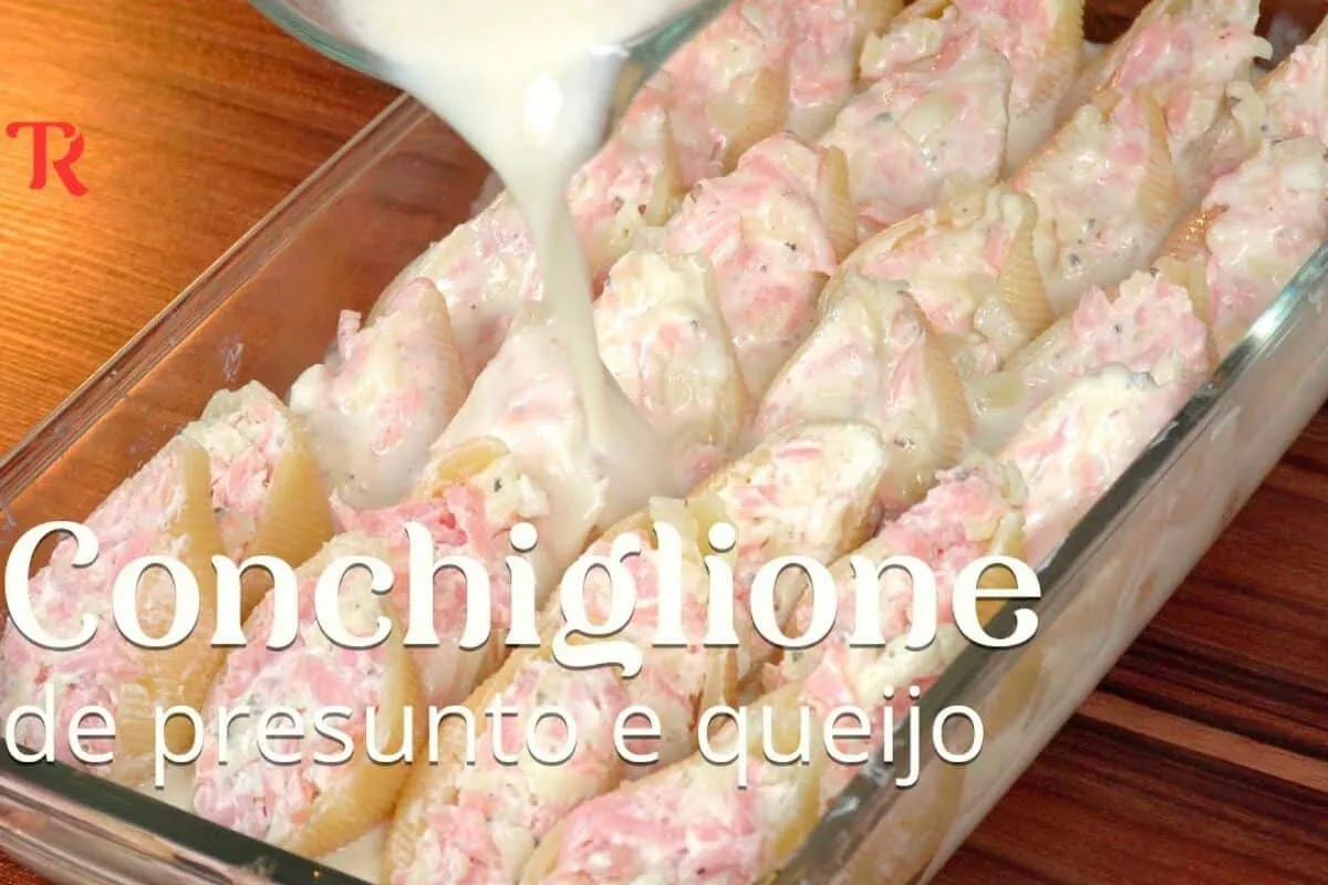 Macarrão recheado com presunto e queijo: o prato perfeito pa