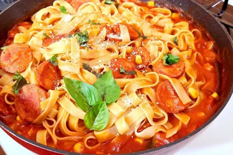 Macarronada de fim de ano deliciosa e bem fácil de preparar 