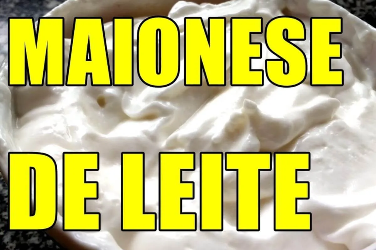 Maionese caseira de leite igual de lanchonete que fica incrí
