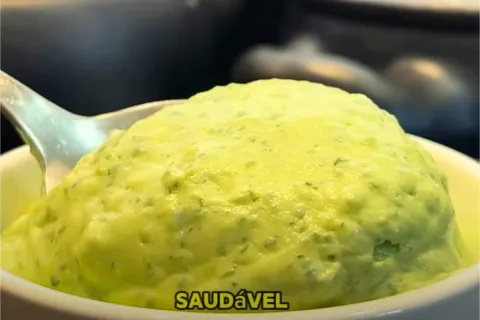 Maionese caseira sem óleo cremosa e nutritiva com preparo be