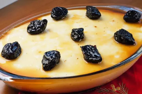 Manjar de travessa simples e muito rápido de preparar, uma s