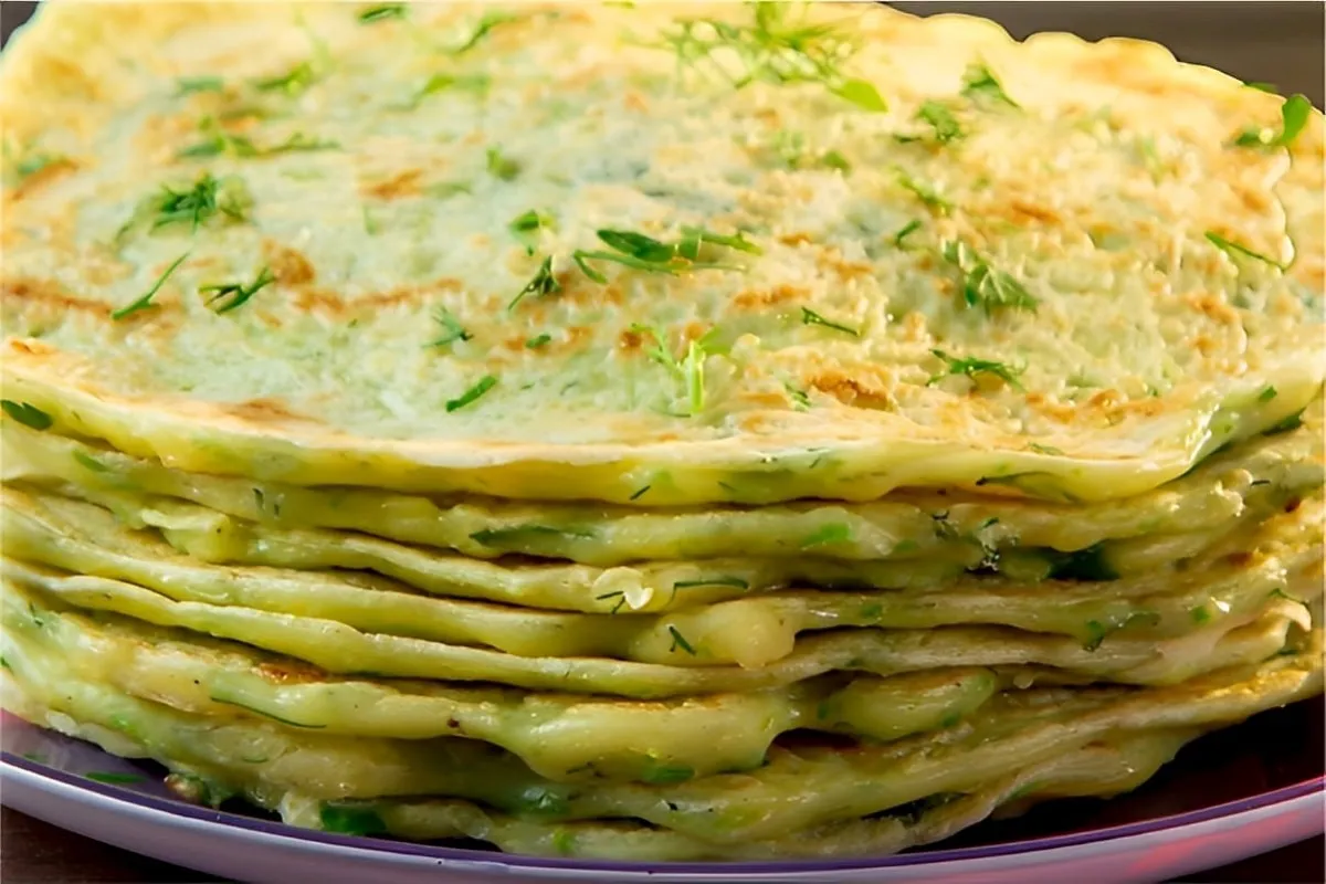 Massa de panqueca de abobrinha para fazer panquecas de legum