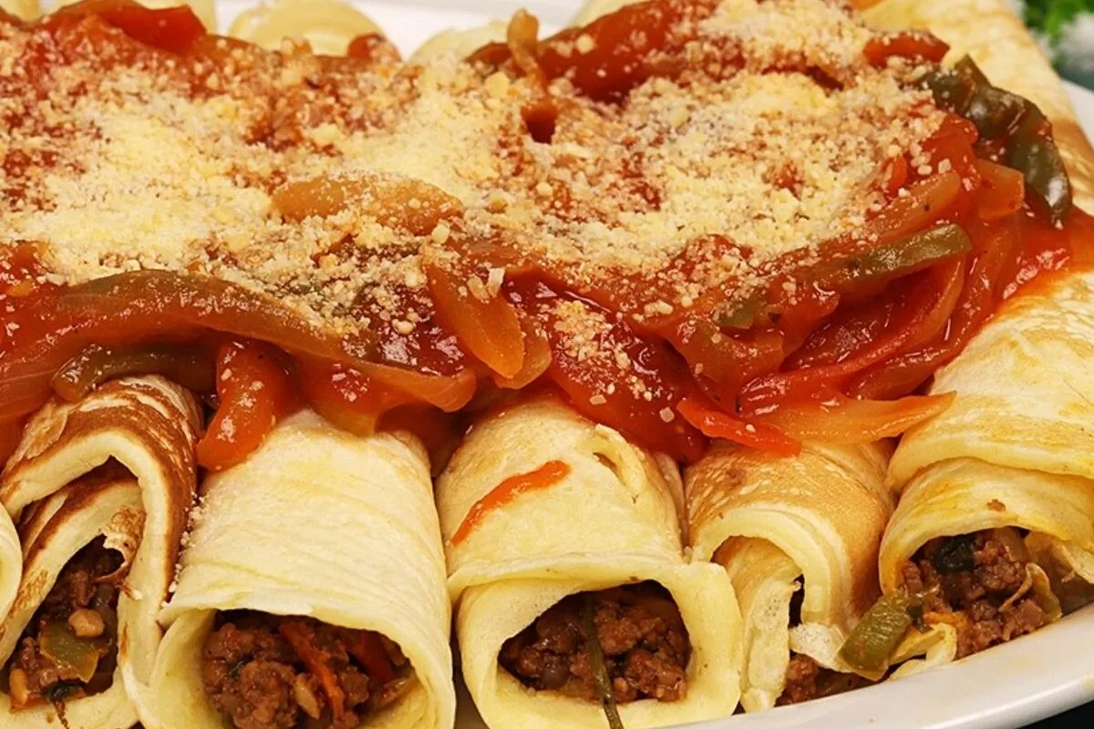 Massa de panqueca leve e saborosa, perfeita para recheios de