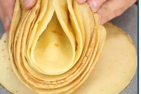 Massa de panqueca simples e leve, perfeita para rechear com 