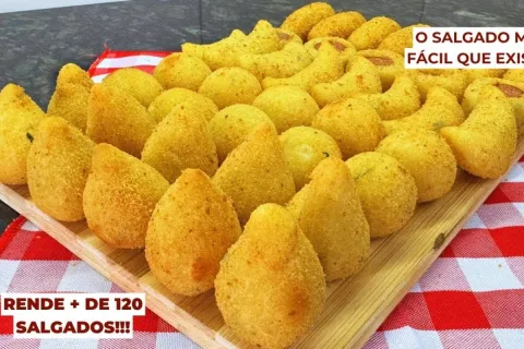 Massa de salgado frito que é versátil, para você preparar ma