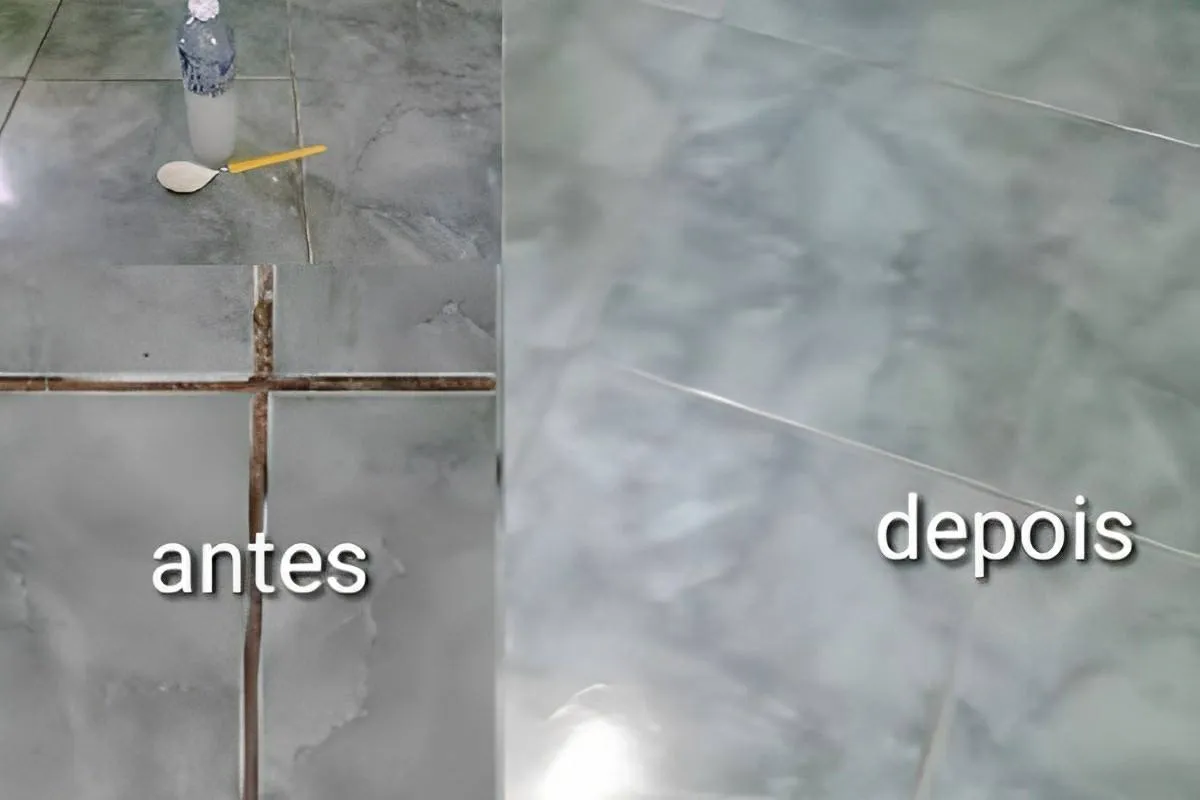 Misture sal com detergente e limpe os rejuntes do banheiro e