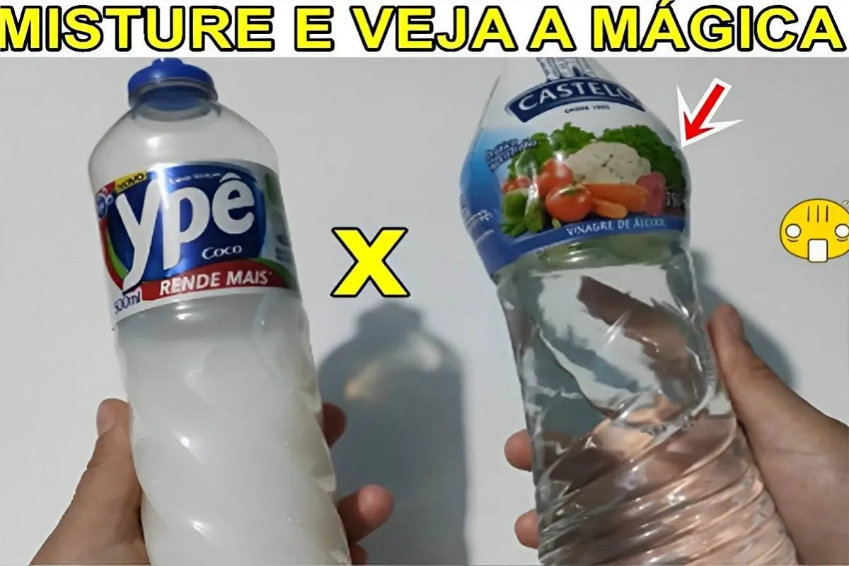 Misturei detergente com vinagre e fiz um limpador caseiro 2