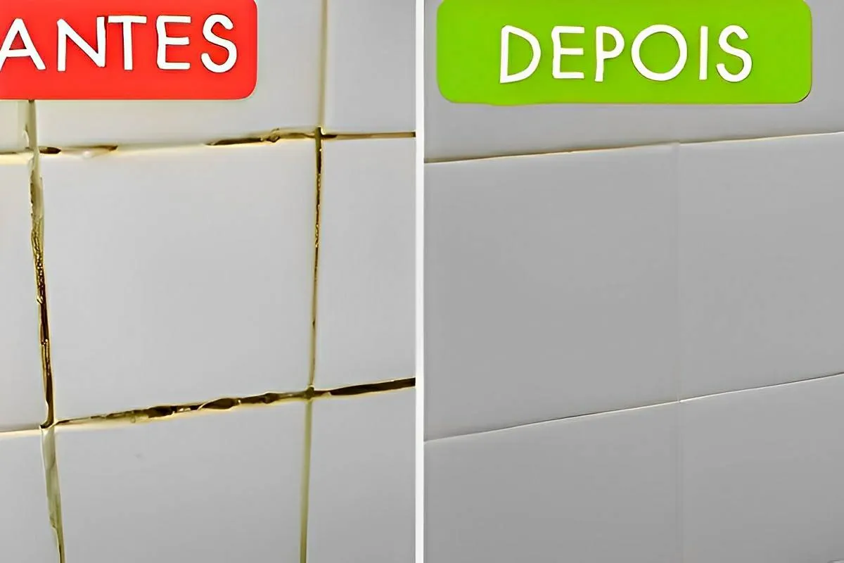 Misturinha caseira para limpar azulejos pisos e rejuntes enc
