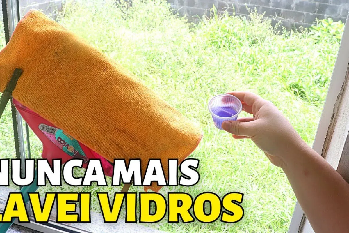 Misturinha caseira para limpar vidros e portas: dá brilho, n