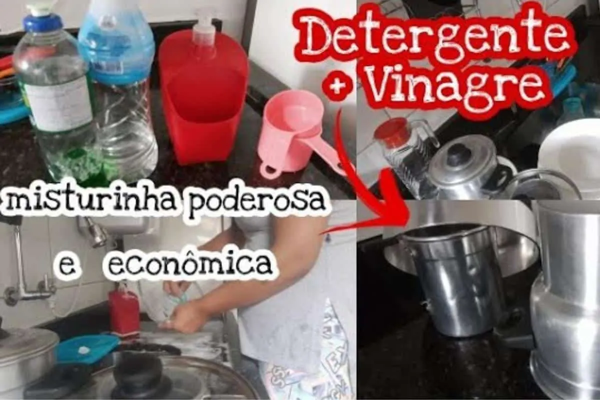 Misturinha para lavar louça: desengordura e tira manchas mui