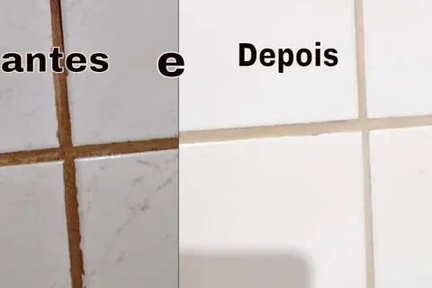 Misturinha para limpar rejuntes que remove a sujeira e deixa