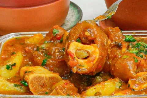 Mocotó soltando do osso com tempero no ponto certo e sabor d