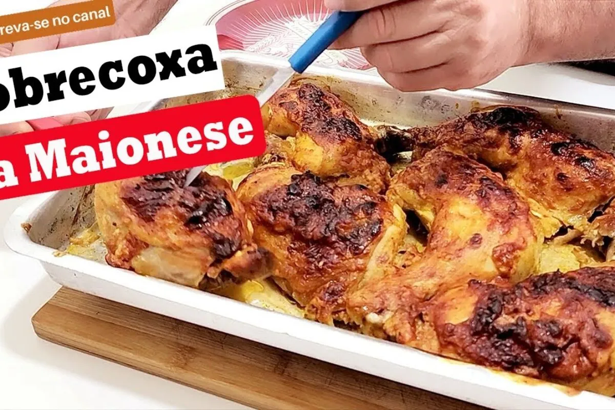 Molho especial para assar frango na maionese, para deixar a