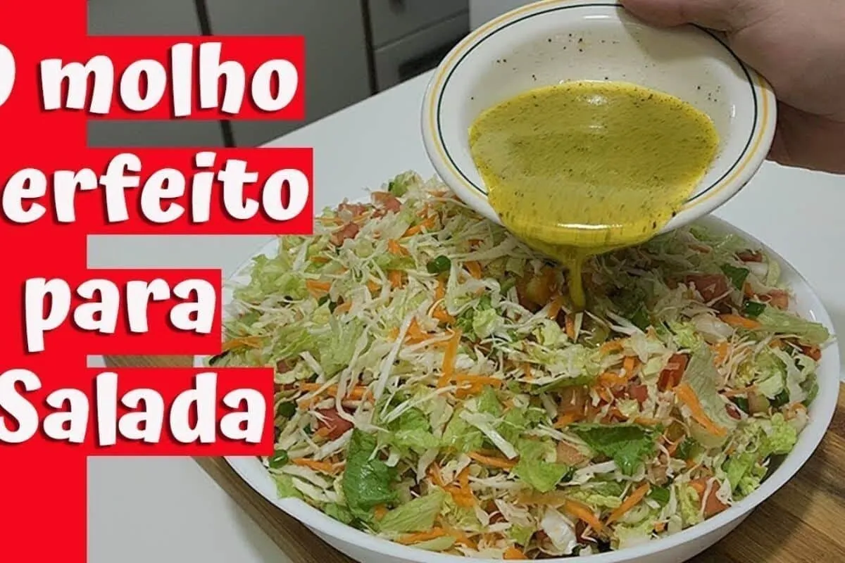 Molho especial para salada, que vai ajudar você a emagrecer
