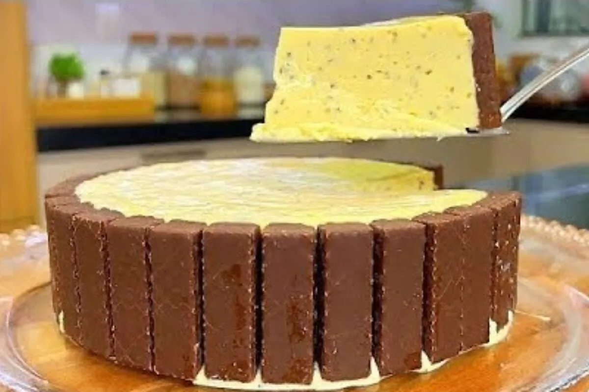 Mousse de maracujá com Bis feita de forma rápida e econômica