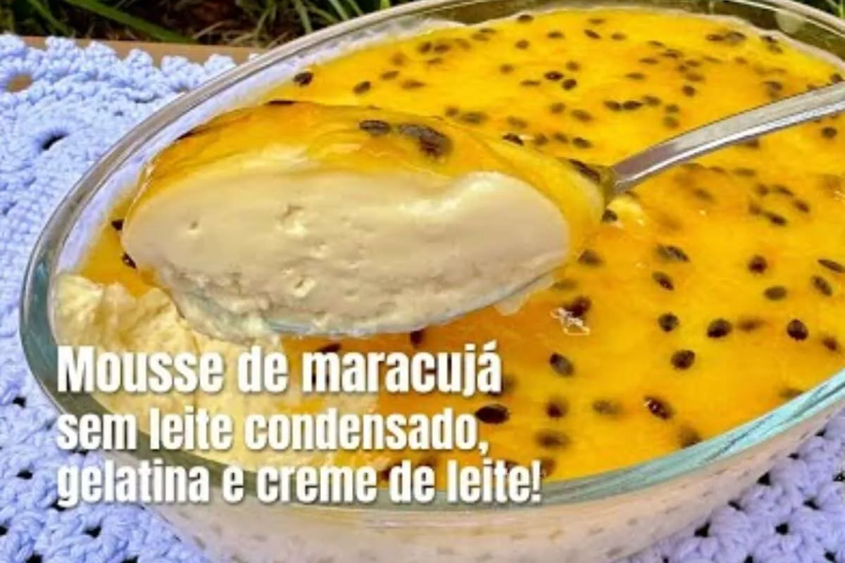 Mousse de maracujá econômica: veja como fazer essa sobremesa