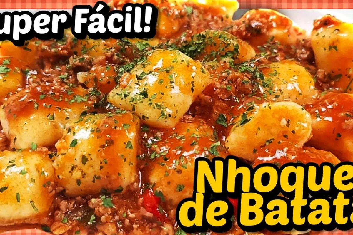 Nhoque de batata caseiro leve e macio, feito com aquele segr