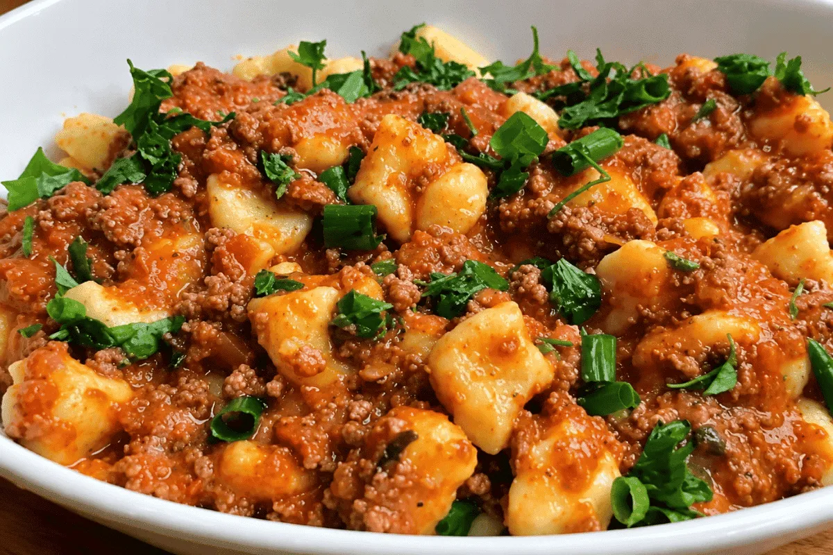 Nhoque de batata fácil e super rápido, com molho bem encorpa