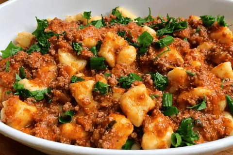 Nhoque de batata fácil e super rápido, com molho bem encorpa