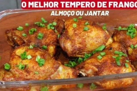 O melhor tempero para frango suculento e fácil para deixar s