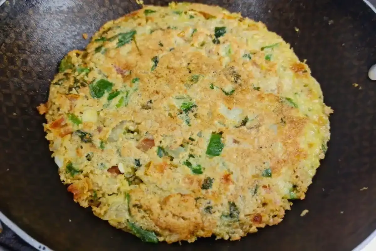 Omelete de aveia leve, gostoso e prático preparado com apena