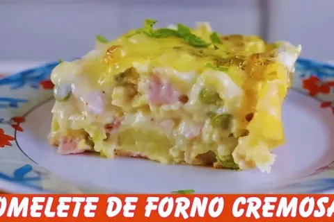 Omelete de forno cremosa: receita leve, prática e perfeita p