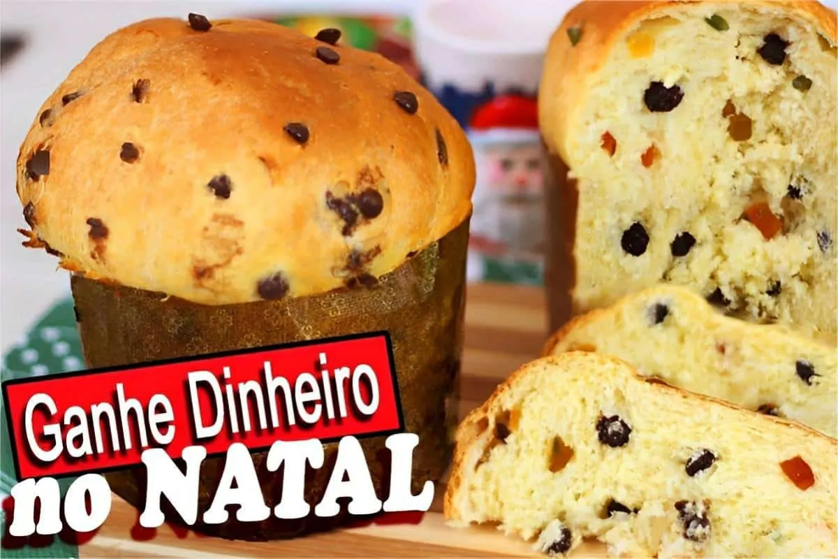 Panetone caseiro essa receita rende muito e é bem econômica