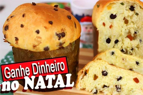 Panetone caseiro essa receita rende muito e é bem econômica 