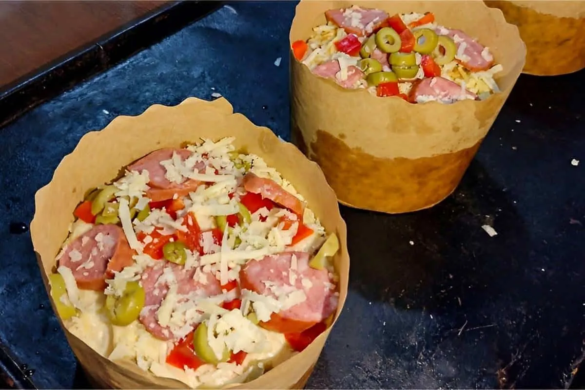 Panetone salgado delicioso campeão de vendas todos os anos p