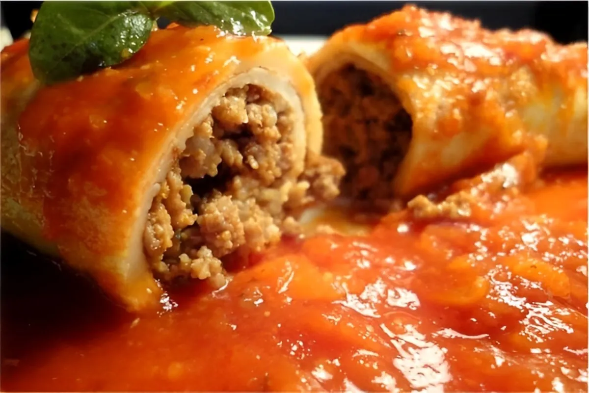 Panqueca de carne de restaurante simples e prática de prepar