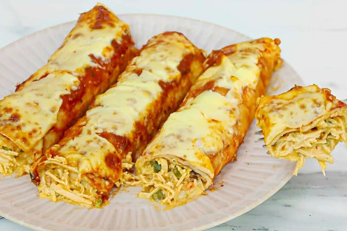 Panqueca de frango gratinada um prato simples e delicioso pa