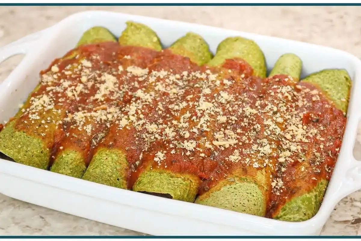 Panqueca verde saudável e fácil de fazer que não vai farinha