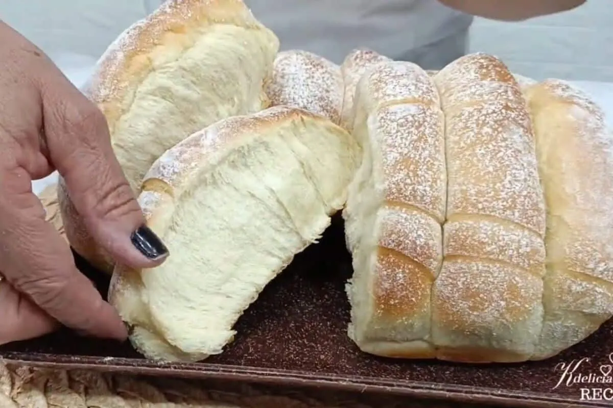 Pão carequinha bem macio, que cresce muito e fica tão gostos