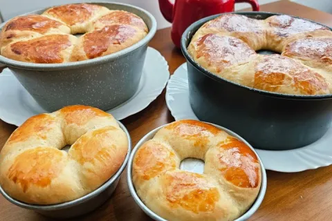 Pão caseiro de vó, uma receita tradicional fofinha e cheiros