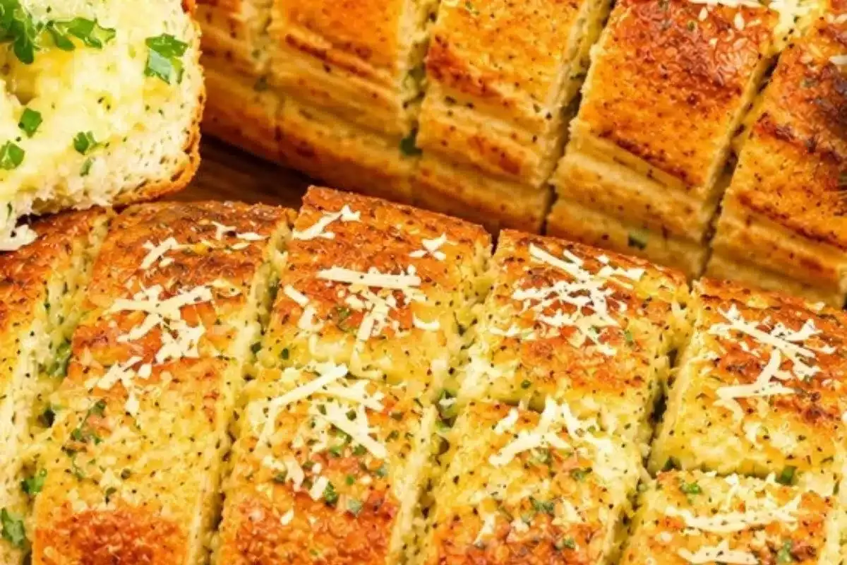 Pão de alho para churrasco bem saboroso, feito de um jeito p