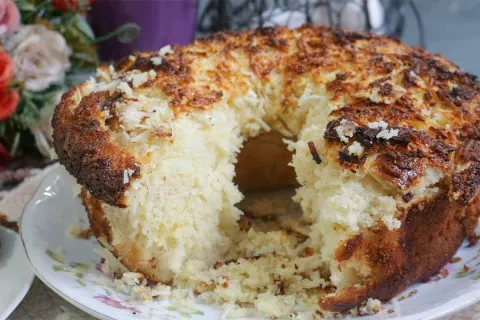 Pão de coco mais fácil e simples do mundo, pois você não pre
