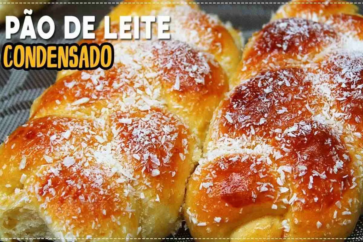 Pão de leite condensado de padaria bem fofinho e macio
