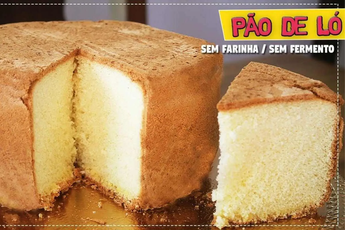 Pão de ló profissional para rechear que não precisa de farin
