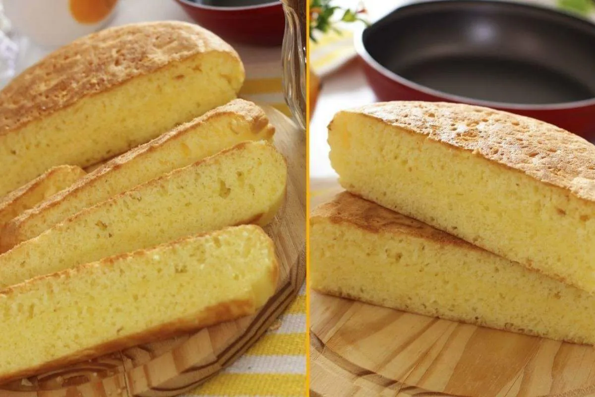 Pão fofinho de frigideira para você preparar no café da manh