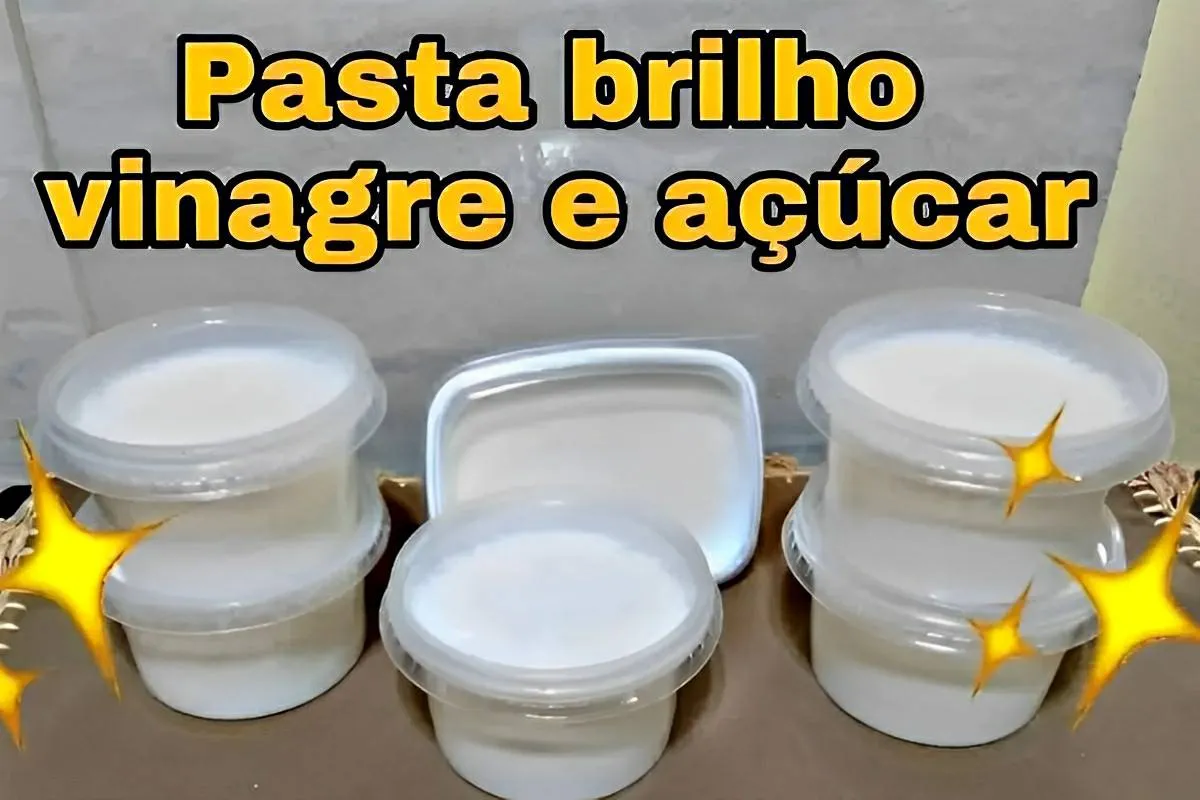 Pasta para dar brilho em alumínio e deixar panelas e formas